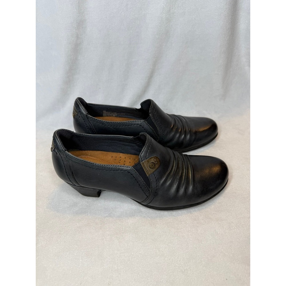 Cobb Hill by New Balance Adele Navy Blue Gray Leather Slip-On Loafers Womens 6
